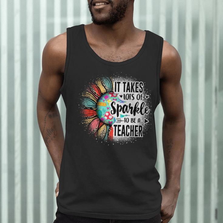 It Take Lots Of Sparkle To Be A Teacher With Sunflower Men Tank Top, novelty gifts, funny gifts
