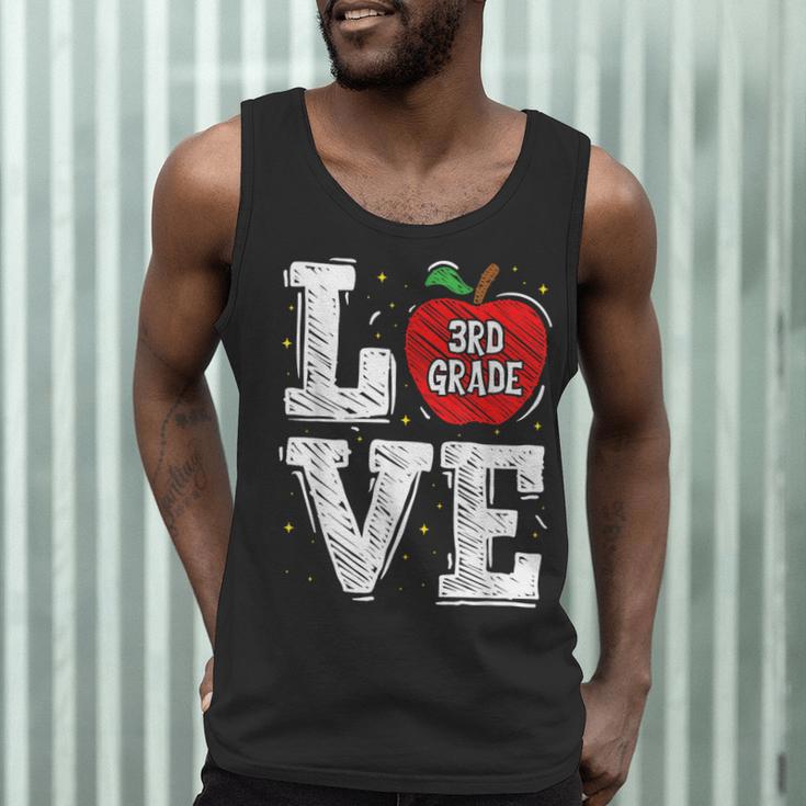 LOVE Apple 3rd Grade Teacher Student School Men Tank Top, novelty gifts, funny gifts LOVE Apple 3rd Grade Teacher Student School Men Tank Top, novelty gifts, funny gifts