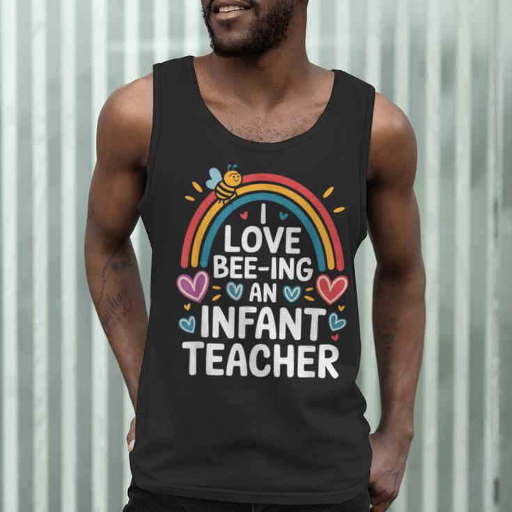 I Love Bee-Ing An Infant Teacher Toddler Teaching Men Tank Top, novelty gifts, funny gifts