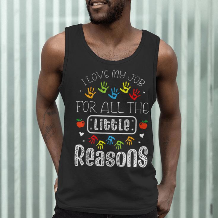 I Love My Job For All The Little Reasons Kid Daycare Teacher Men Tank Top, novelty gifts, funny gifts I Love My Job For All The Little Reasons Kid Daycare Teacher Men Tank Top, novelty gifts, funny gifts