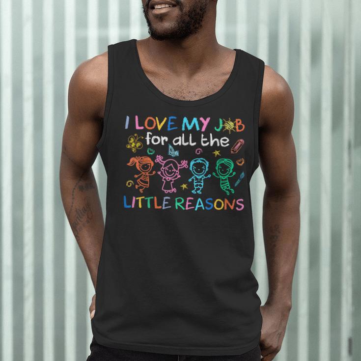 I Love My Job For All The Little Reasons Teacher Men Tank Top, novelty gifts, funny gifts I Love My Job For All The Little Reasons Teacher Men Tank Top, novelty gifts, funny gifts