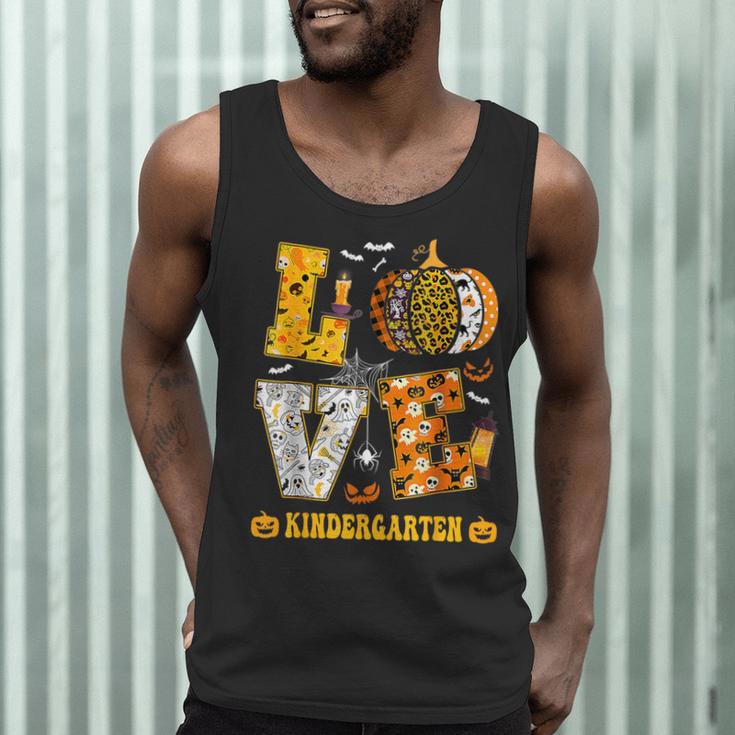 LOVE Kindergarten Pumpkin Teacher Student Halloween Costume Men Tank Top, novelty gifts, funny gifts LOVE Kindergarten Pumpkin Teacher Student Halloween Costume Men Tank Top, novelty gifts, funny gifts