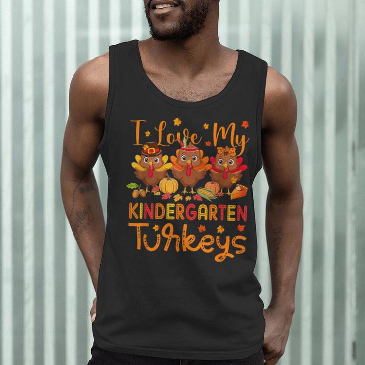 I Love My Kindergarten Turkeys Thanksgiving Teacher Students Men Tank Top, novelty gifts, funny gifts I Love My Kindergarten Turkeys Thanksgiving Teacher Students Men Tank Top, novelty gifts, funny gifts