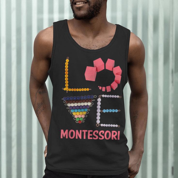 Love Montessori Education Math Teacher Men Tank Top, novelty gifts, funny gifts