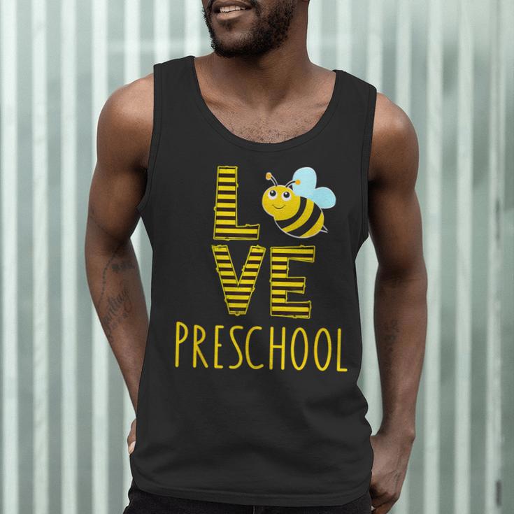 Love Preschool Back To School Yellow Bee Preschool Teacher For Men Women Girls Kids Men Tank Top, novelty gifts, funny gifts