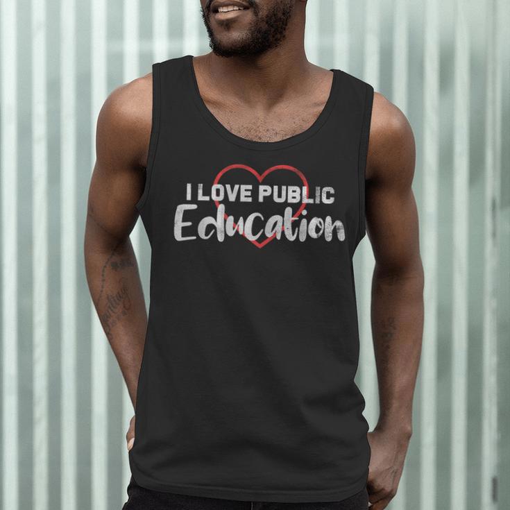 I Love Public Education School Student And Teacher Men Tank Top, novelty gifts, funny gifts I Love Public Education School Student And Teacher Men Tank Top, novelty gifts, funny gifts