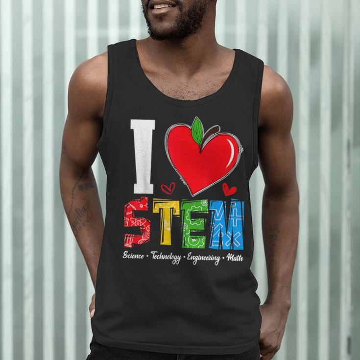 I Love STEM Student Teacher 1st Day Of School Back To School Men Tank Top, novelty gifts, funny gifts I Love STEM Student Teacher 1st Day Of School Back To School Men Tank Top, novelty gifts, funny gifts