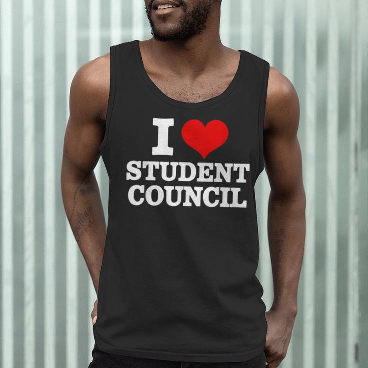 I Love Student Council Student Teacher Men Tank Top, novelty gifts, funny gifts