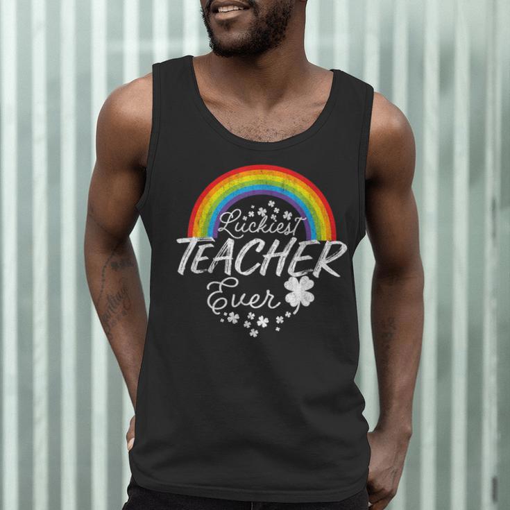 Luckiest Teacher Ever Rainbow- St Patricks Day Teacher Men Tank Top, novelty gifts, funny gifts Luckiest Teacher Ever Rainbow- St Patricks Day Teacher Men Tank Top, novelty gifts, funny gifts