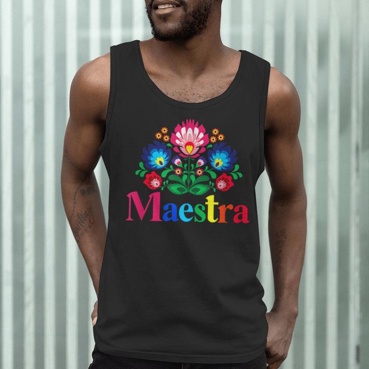 Maestra Proud Spanish Teacher Bilingual Teacher Latina Men Tank Top, novelty gifts, funny gifts