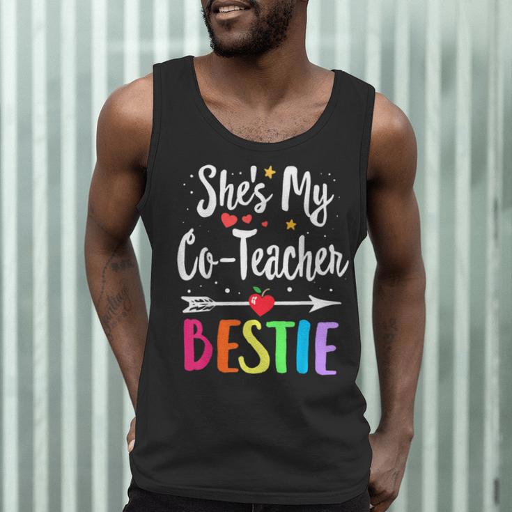 Matching Co-Teacher Best Friend She's My Bestie Work Team Men Tank Top, novelty gifts, funny gifts Matching Co-Teacher Best Friend She's My Bestie Work Team Men Tank Top, novelty gifts, funny gifts