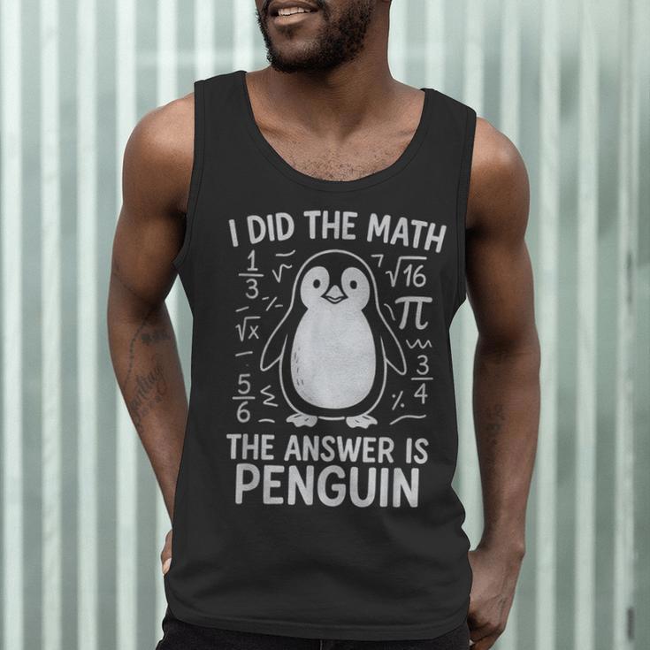 I Did The Math The Answer Is Penguin Math Teacher Men Tank Top, novelty gifts, funny gifts