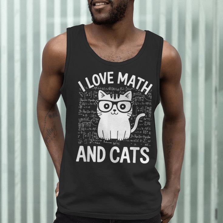 Math And Cats Apparel For Teachers Students Cat Lovers Men Tank Top, novelty gifts, funny gifts Math And Cats Apparel For Teachers Students Cat Lovers Men Tank Top, novelty gifts, funny gifts