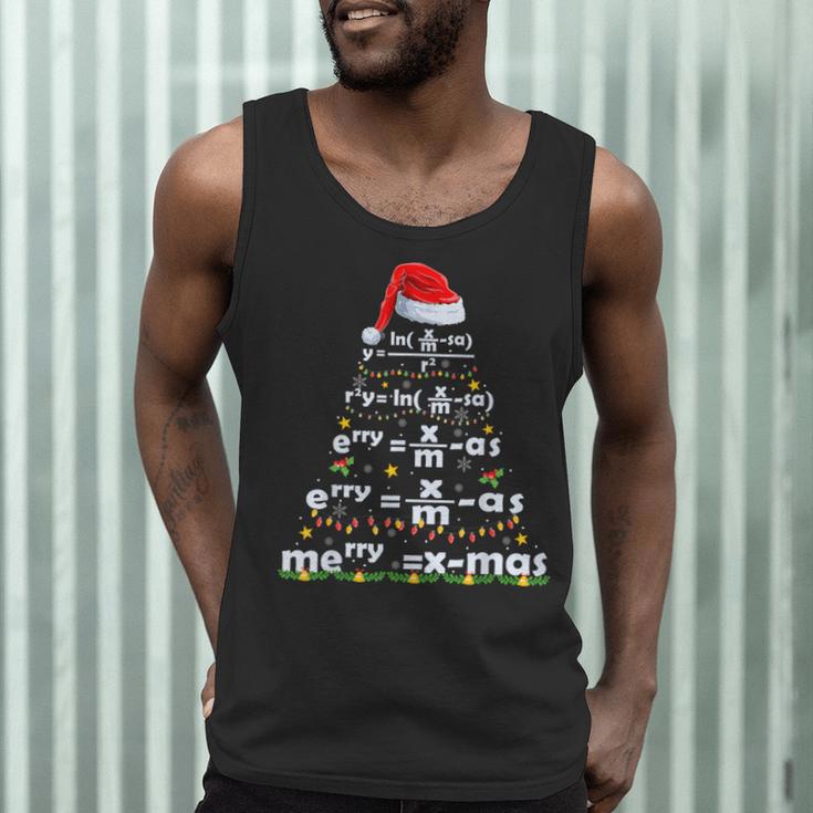 Math Equation Merry X-Mas Math Teacher Christmas Humor Men Women Kids Men Tank Top, novelty gifts, funny gifts