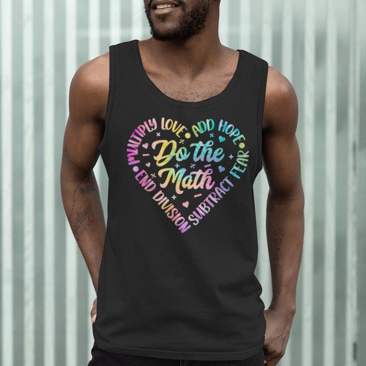 Do The Math Multiply Love Add Hope Math Teacher Tie Dye Men Tank Top, novelty gifts, funny gifts