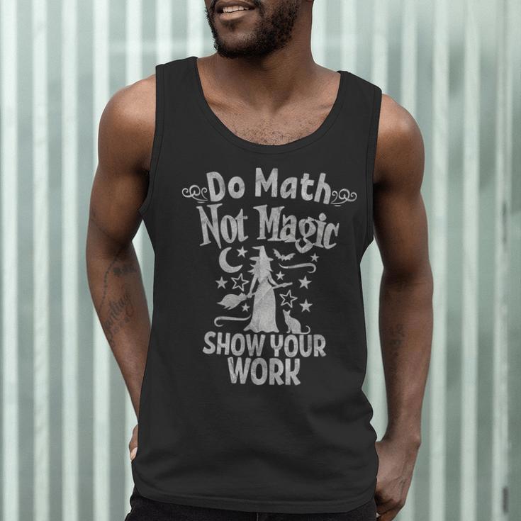 Do Math Not Magic Math Teacher Halloween Cat Witch Men Tank Top, novelty gifts, funny gifts Do Math Not Magic Math Teacher Halloween Cat Witch Men Tank Top, novelty gifts, funny gifts