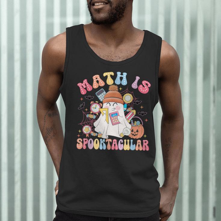Math Is Spooktacular Math Teacher Spooky Halloween Men Tank Top, novelty gifts, funny gifts