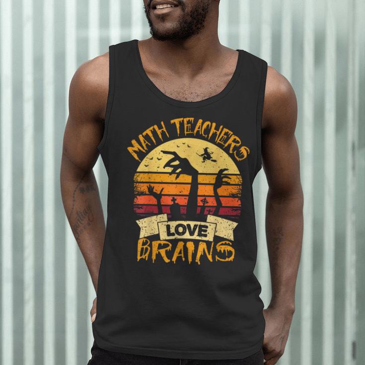 Math Teacher Shirt Math Teachers Love Brains Halloween Math For Men Women Men Tank Top, novelty gifts, funny gifts