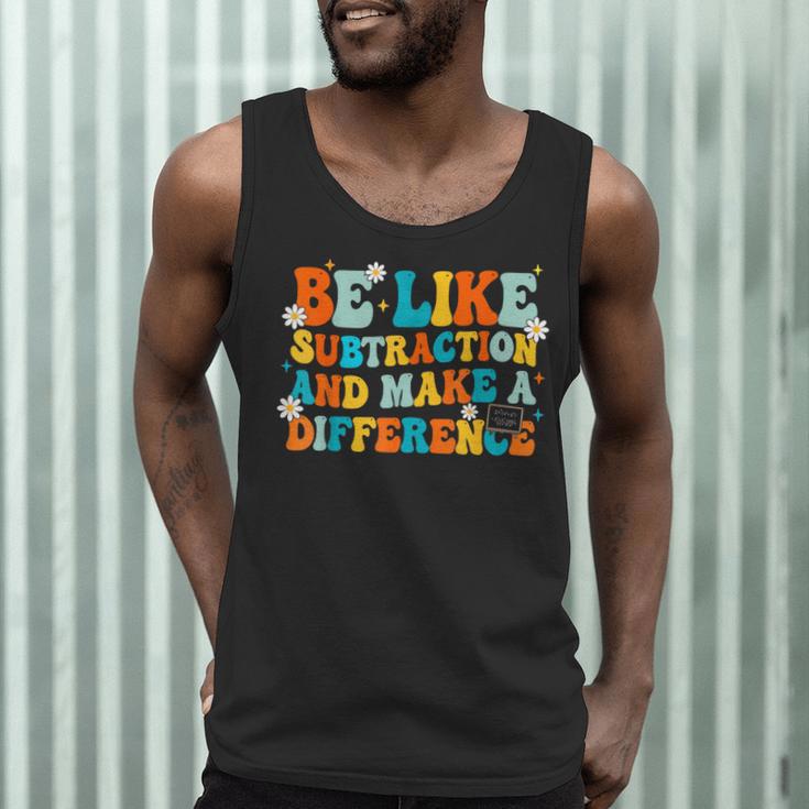Math Teacher Be Like Subtraction And Make a Difference Men Tank Top, novelty gifts, funny gifts Math Teacher Be Like Subtraction And Make a Difference Men Tank Top, novelty gifts, funny gifts