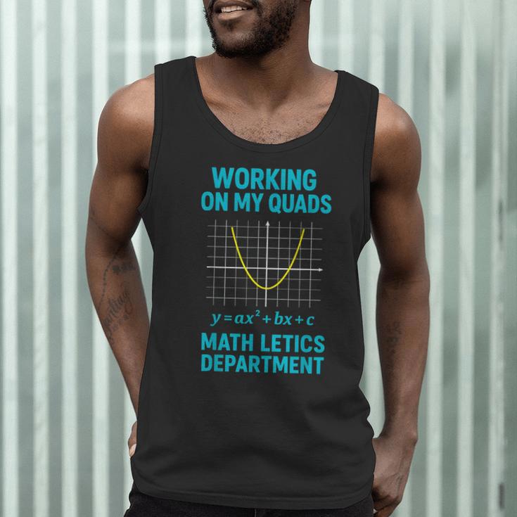 Mathletics Working On My Quads Algebra Math Teacher Men Tank Top, novelty gifts, funny gifts