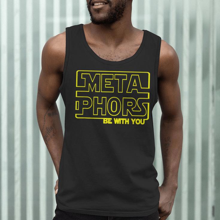 Metaphors Be With You English Teacher Shirts T-Shirt Men Tank Top, novelty gifts, funny gifts