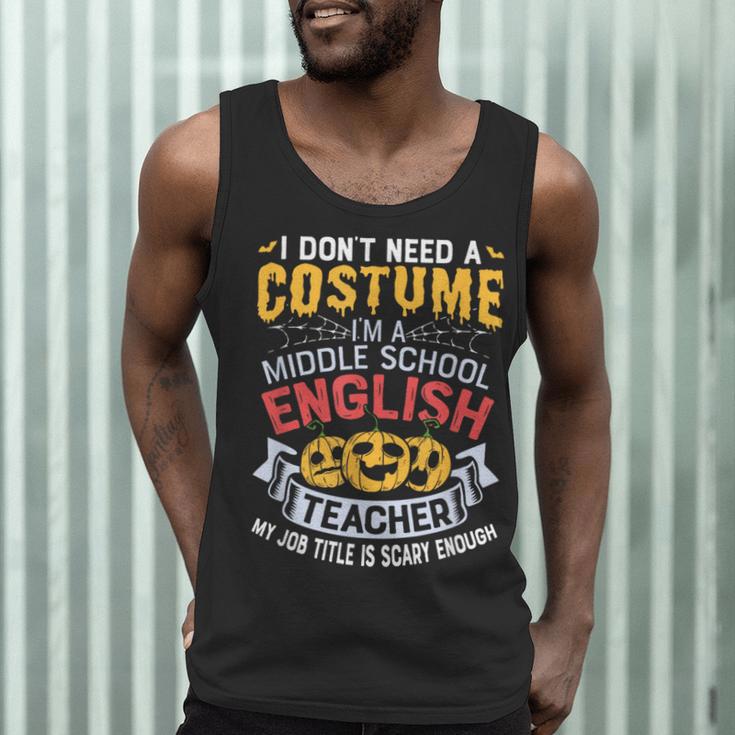 Middle School English Teacher Halloween Costume For Men Women Men Tank Top, novelty gifts, funny gifts