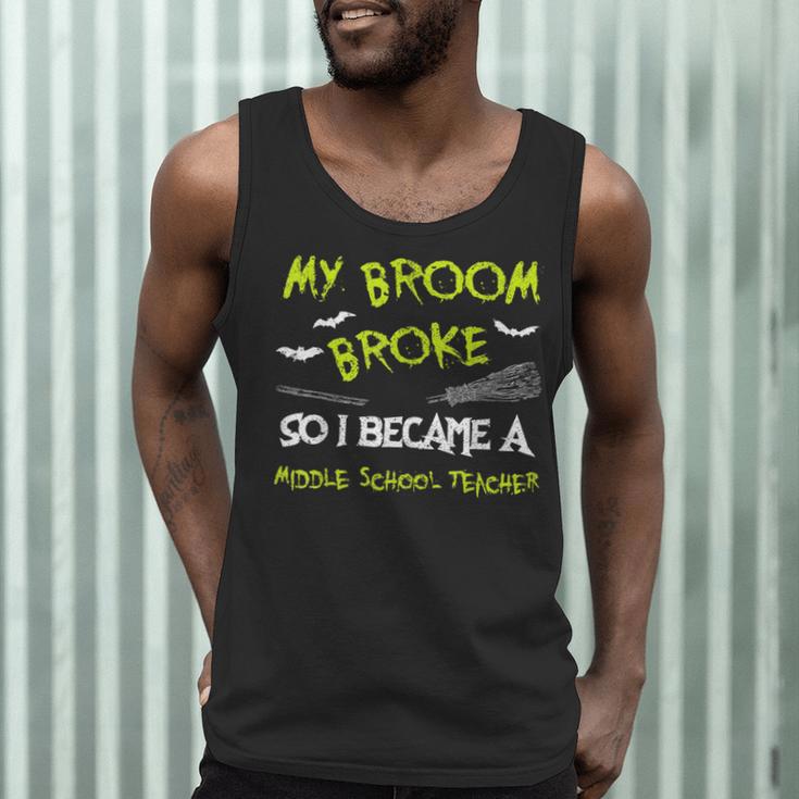 Middle School Teacher Halloween Costume Shirt Lazy Men Tank Top, novelty gifts, funny gifts Middle School Teacher Halloween Costume Shirt Lazy Men Tank Top, novelty gifts, funny gifts