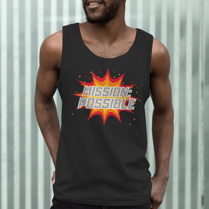 Mission Possible Motivational Inspirational School Teacher Men Tank Top, novelty gifts, funny gifts Mission Possible Motivational Inspirational School Teacher Men Tank Top, novelty gifts, funny gifts