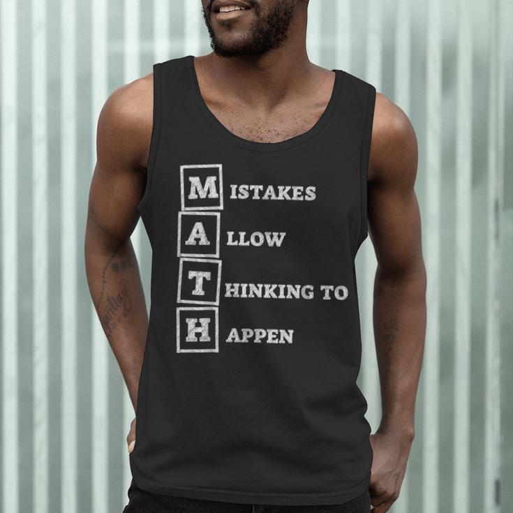 Mistakes Allow Thinking To Happen School Math Teacher Men Tank Top, novelty gifts, funny gifts Mistakes Allow Thinking To Happen School Math Teacher Men Tank Top, novelty gifts, funny gifts