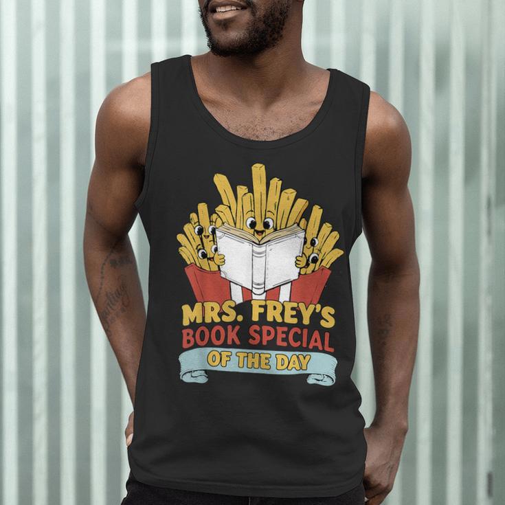 Mrs Frey Book Special Reading Elementary Teacher Men Tank Top, novelty gifts, funny gifts Mrs Frey Book Special Reading Elementary Teacher Men Tank Top, novelty gifts, funny gifts