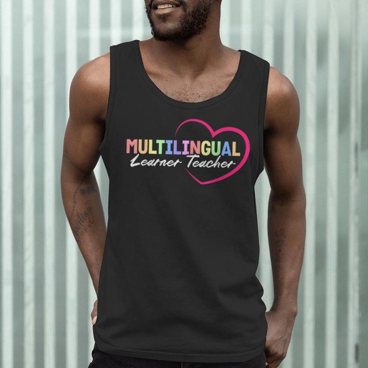 Multilingual Learner Teacher Heart Men Tank Top, novelty gifts, funny gifts Multilingual Learner Teacher Heart Men Tank Top, novelty gifts, funny gifts