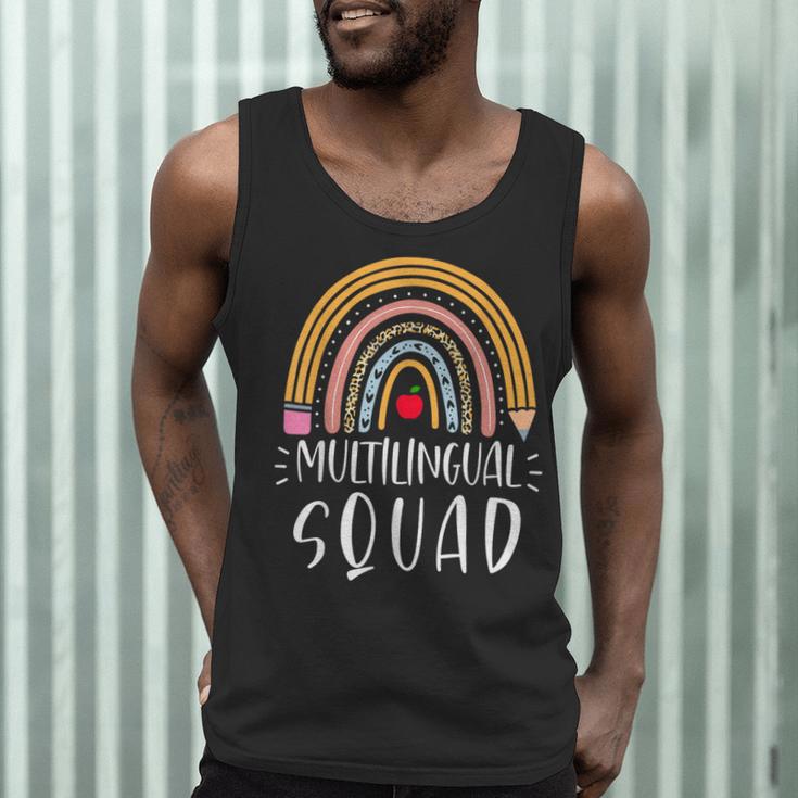 Multilingual Squad Multilingual Teacher Appreciation Kids Men Tank Top, novelty gifts, funny gifts