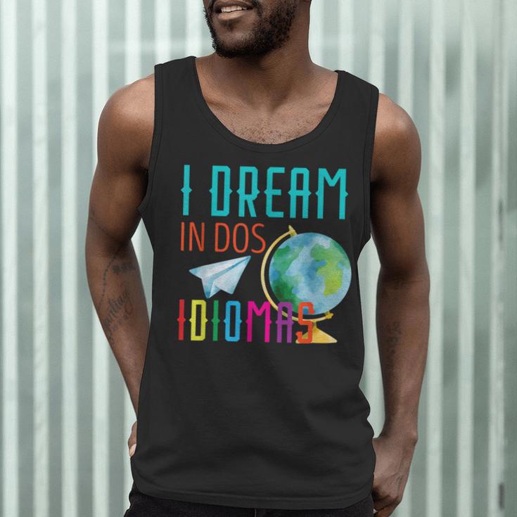 Multilingual Teacher In Dos Idiomas Linguist Language Men Tank Top, novelty gifts, funny gifts Multilingual Teacher In Dos Idiomas Linguist Language Men Tank Top, novelty gifts, funny gifts