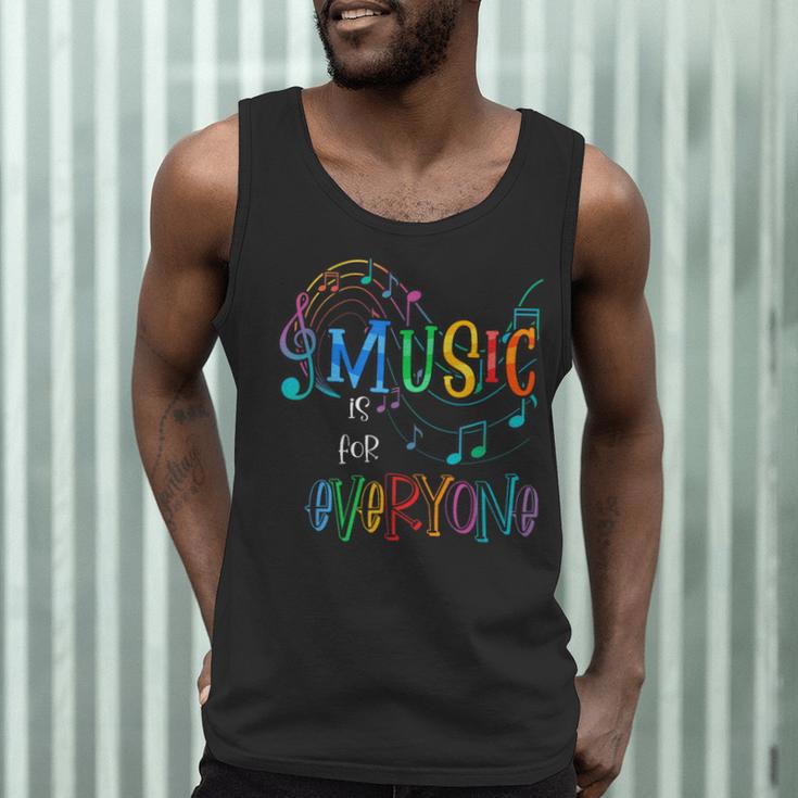 Music Is For Everyone Love For Music Teachers Men Tank Top, novelty gifts, funny gifts