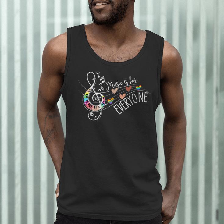 Music Is For Everyone Music Teacher Men Tank Top, novelty gifts, funny gifts Music Is For Everyone Music Teacher Men Tank Top, novelty gifts, funny gifts