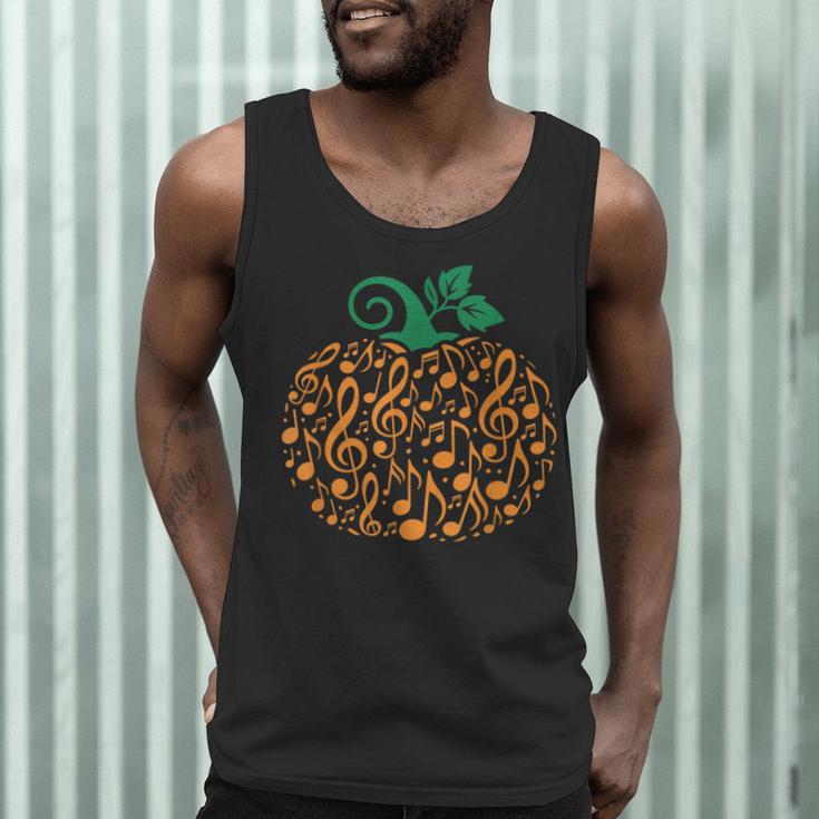 Music Notes Pumpkin Music Teacher Halloween Men Tank Top, novelty gifts, funny gifts