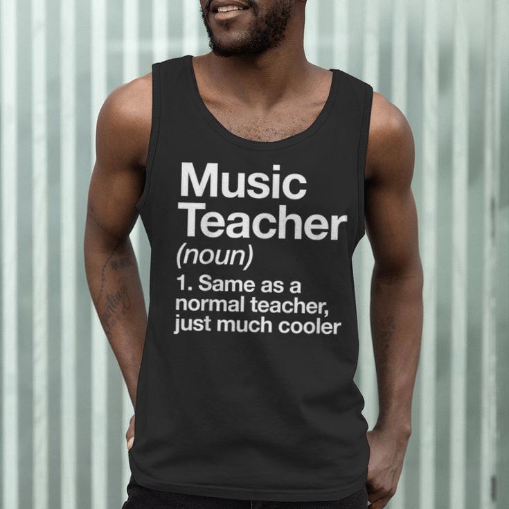Music Teacher Definition Back To School First Day Men Tank Top, novelty gifts, funny gifts