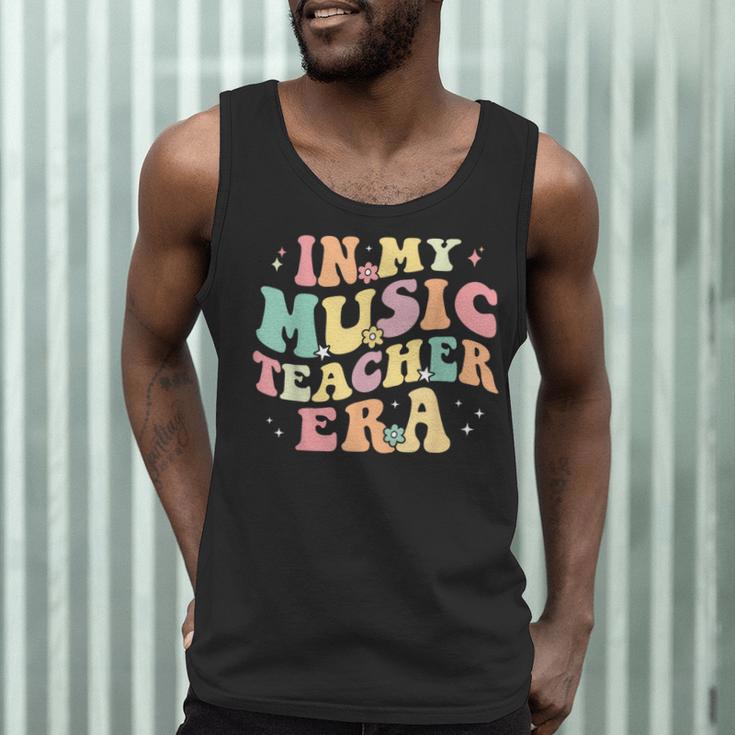 In My Music Teacher Era Retro Back To School Musician Band Men Women Men Tank Top, novelty gifts, funny gifts
