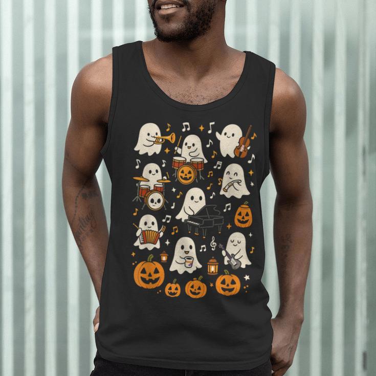 Music Teacher Orchestra Shirt Spooky Halloween Ghost Band Men Tank Top, novelty gifts, funny gifts Music Teacher Orchestra Shirt Spooky Halloween Ghost Band Men Tank Top, novelty gifts, funny gifts