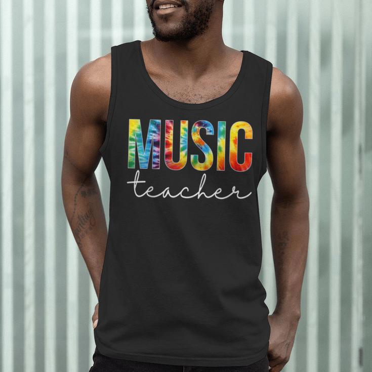 Music Teacher Tie Dye Appreciation Day Hello Back To School Men Women Men Tank Top, novelty gifts, funny gifts