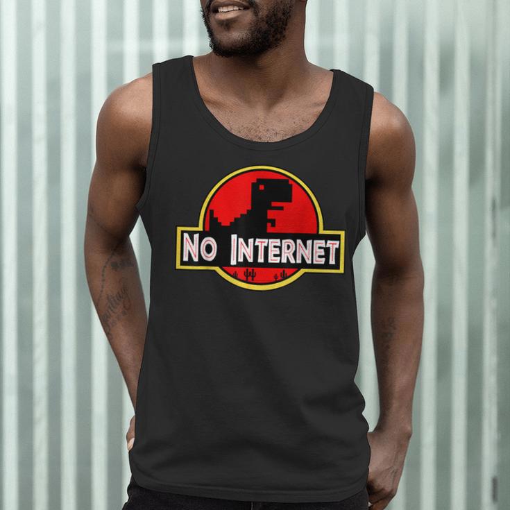 Nerdy No Internet Dinosaur Computer Science Teacher Men Tank Top, novelty gifts, funny gifts Nerdy No Internet Dinosaur Computer Science Teacher Men Tank Top, novelty gifts, funny gifts