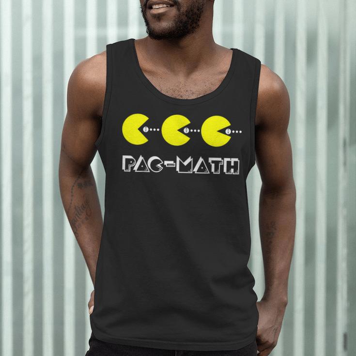 Nerdy Pac-Math Nom Retro Game Precalculus Math Teacher Men Tank Top, novelty gifts, funny gifts Nerdy Pac-Math Nom Retro Game Precalculus Math Teacher Men Tank Top, novelty gifts, funny gifts