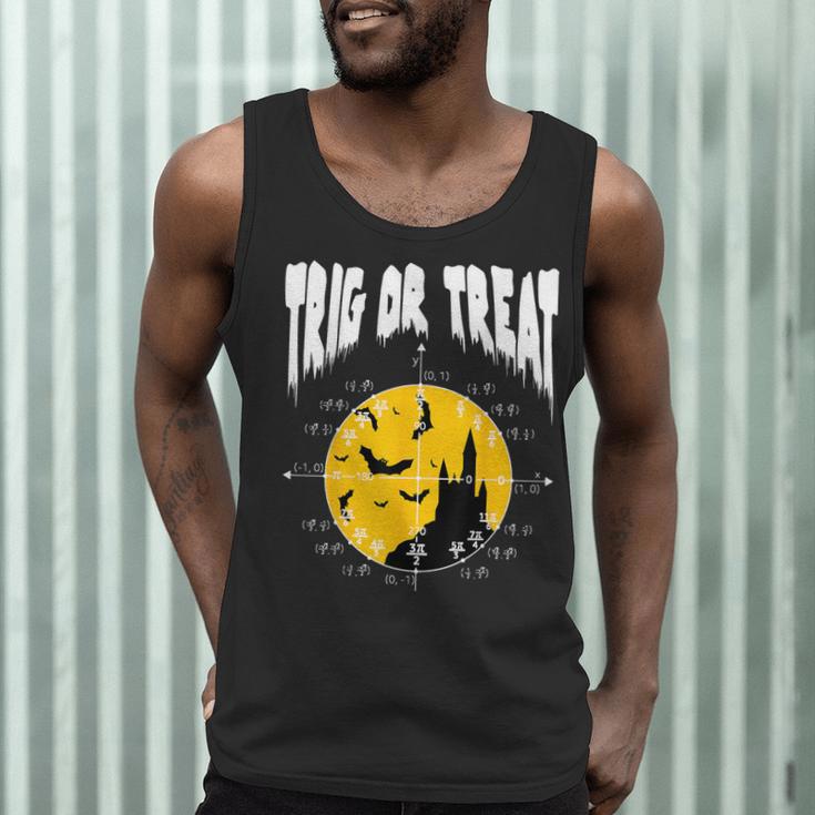 Nerdy Trig Or Treat Halloween Costume Math Teacher Men Tank Top, novelty gifts, funny gifts