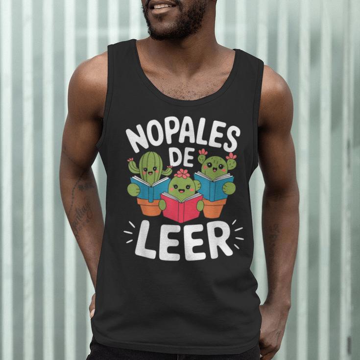 Nopales De Leer Bilingual Teacher Maestra Spanish Teacher Men Tank Top, novelty gifts, funny gifts