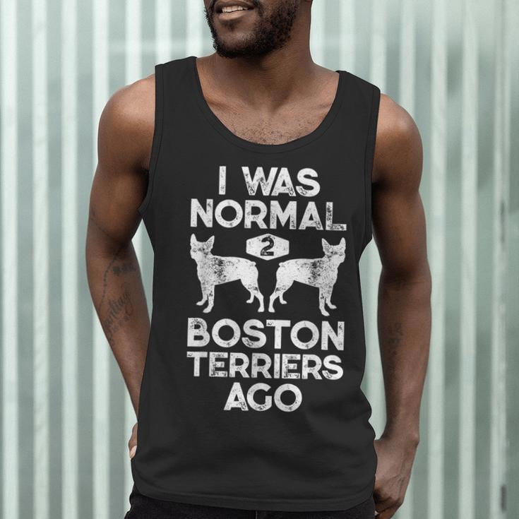 I Was Normal 2 Boston Terriers Ago Dog Lover For Men Women Girls Kids Men Tank Top, novelty gifts, funny gifts