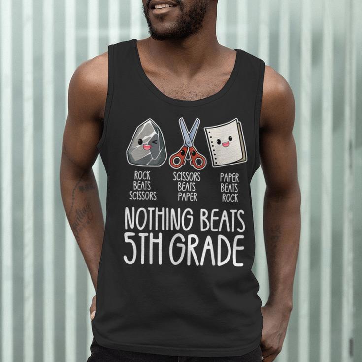 Nothing Beats 5th Grade Back To School Kids Teachers Men Tank Top, novelty gifts, funny gifts