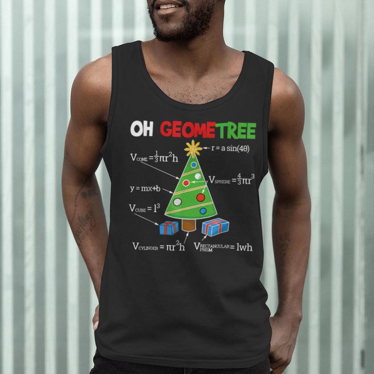 Oh Geometree Christmas Tree Geometry Math Teacher Men Tank Top, novelty gifts, funny gifts