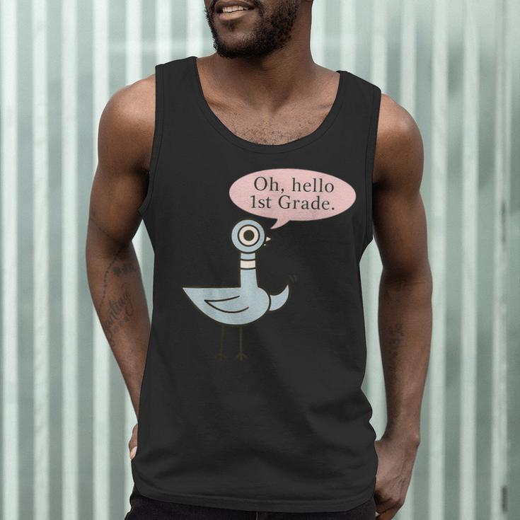 Oh Hello First Graders Cute Pigeon 1st Grade Teacher Men Tank Top, novelty gifts, funny gifts Oh Hello First Graders Cute Pigeon 1st Grade Teacher Men Tank Top, novelty gifts, funny gifts