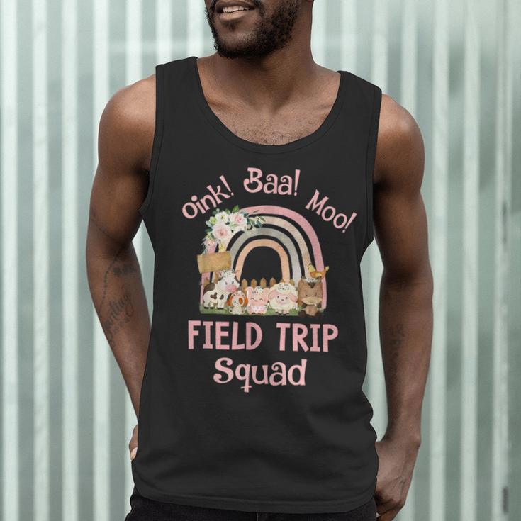 Oink Baa Moo Field Trip Squad Teacher Students Matching Men Tank Top, novelty gifts, funny gifts