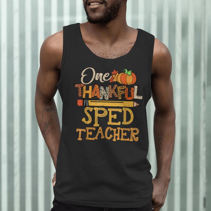 One Thankful Sped Teacher Cute Thanksgiving Women Men Tank Top, novelty gifts, funny gifts One Thankful Sped Teacher Cute Thanksgiving Women Men Tank Top, novelty gifts, funny gifts
